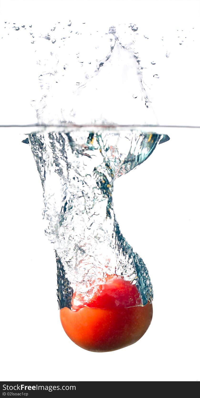 Tomato in water