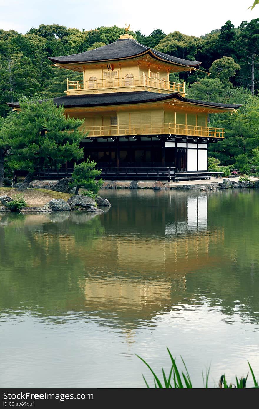 Kinkakuji Rokuonji in Kyoto, Japan