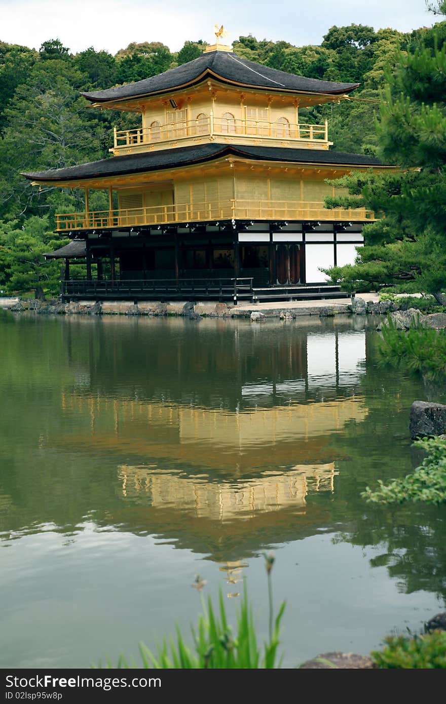 Kinkakuji Rokuonji in Kyoto, Japan