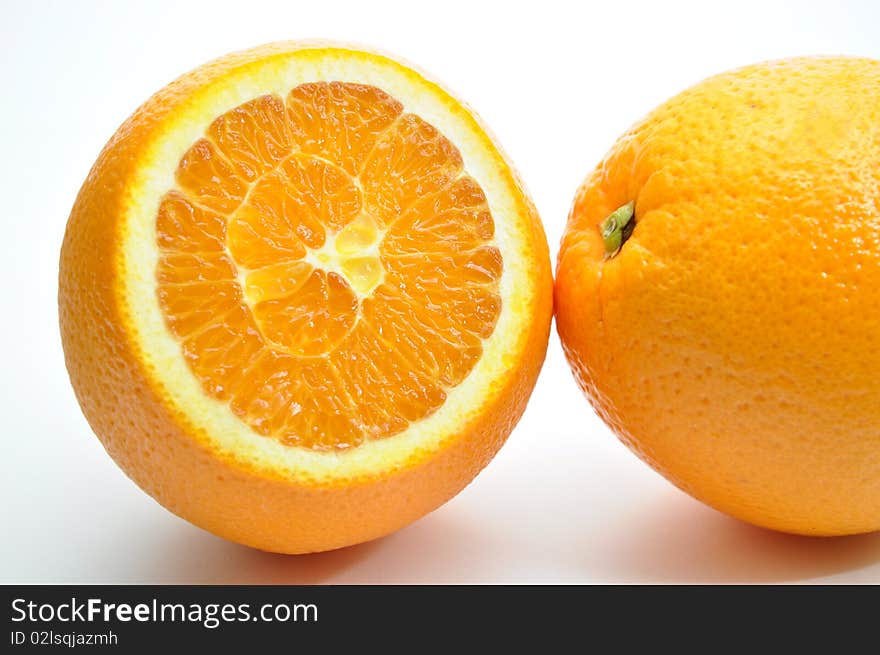 Abstract orange juice on white background. Abstract orange juice on white background