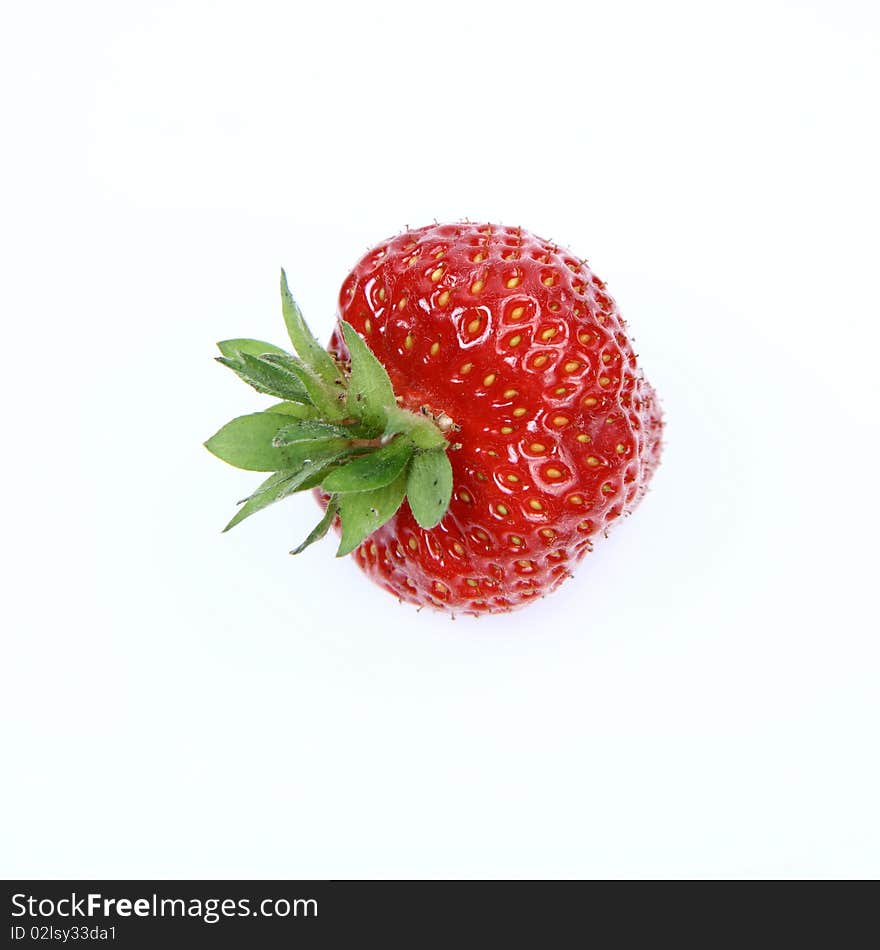 A Strawberry on white background