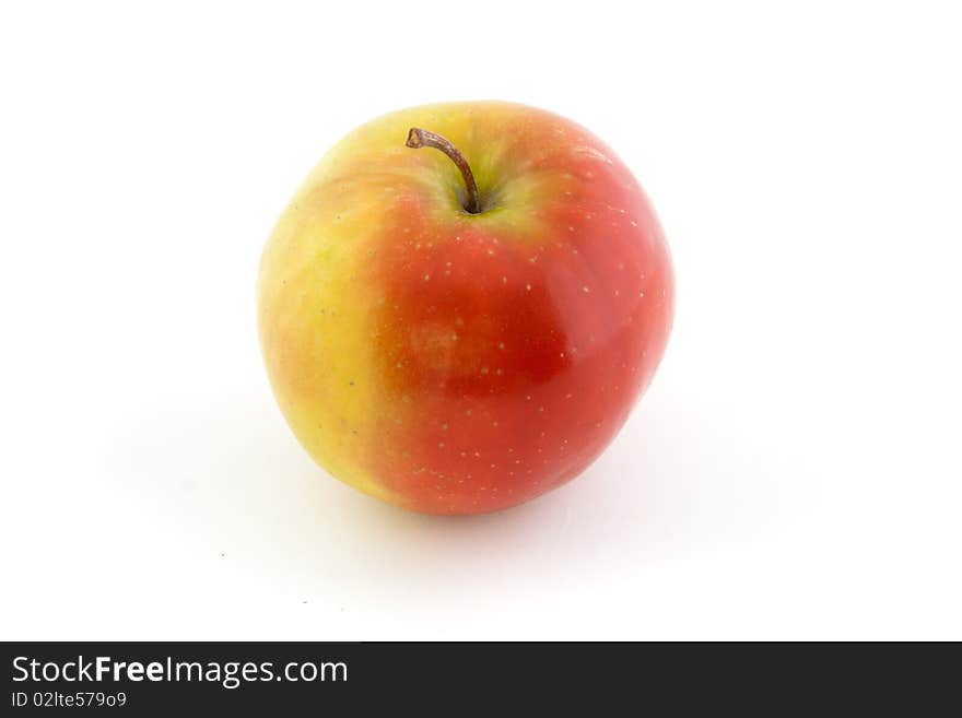 Red apple isolated on white background