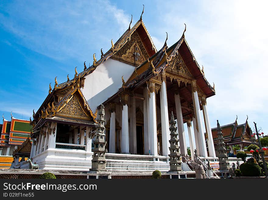 Wat Suthat thai temple, Bangkok Thailand