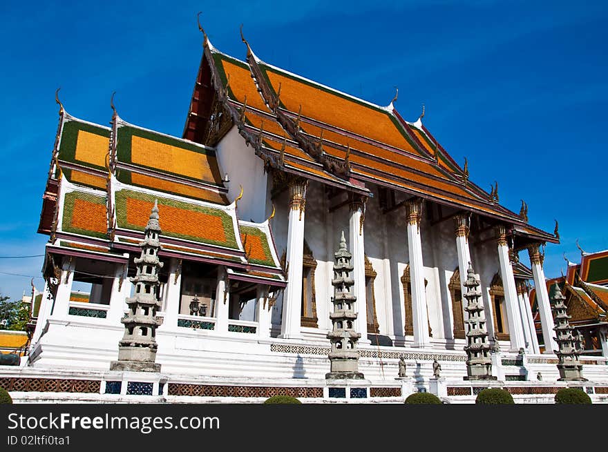 Wat Suthat thai temple, Bangkok Thailand