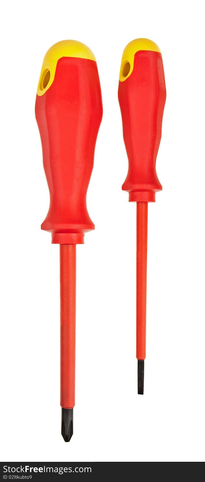 Two Red-yellow Screwdrivers