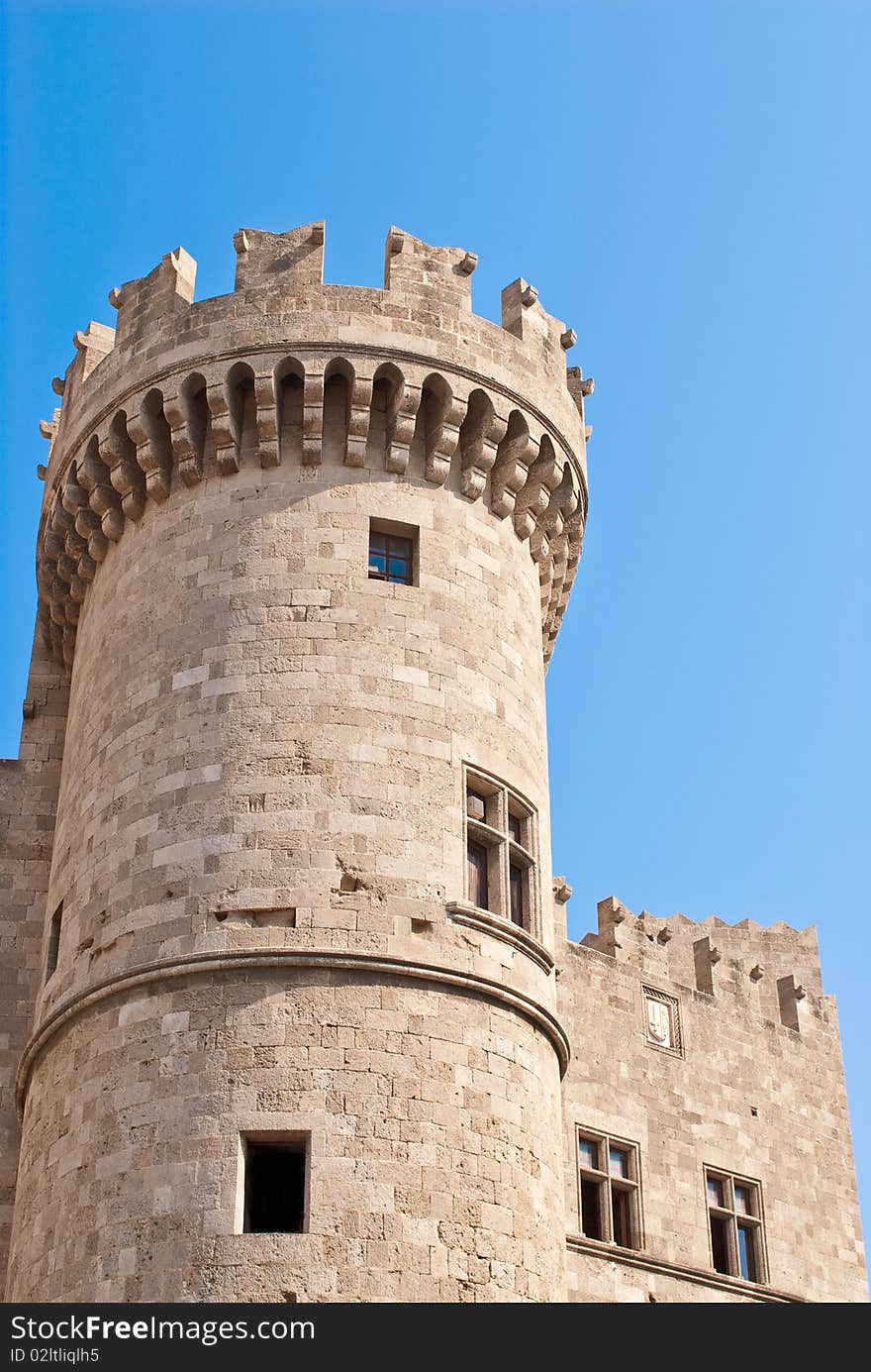 Hospitallers Castle in Rhodes island, Greece