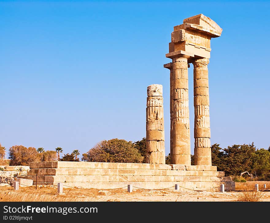 Acropolis In Rhodes Island