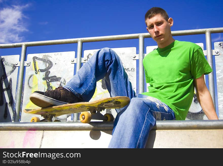 Skateboarder conceptual image.