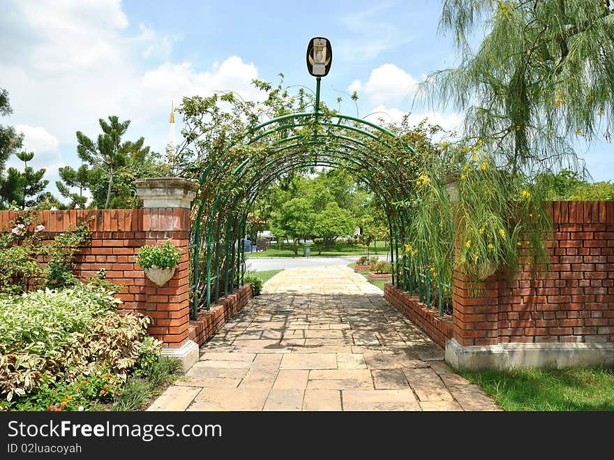 Royal garden at bangkok thailand.