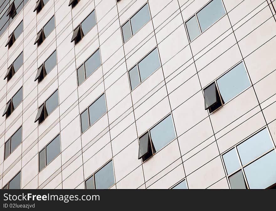 Modern office building in Beijing.