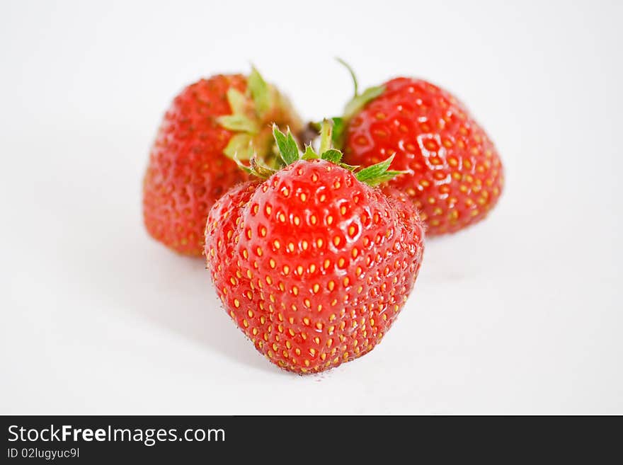 Strawberry on the white background. Isolated