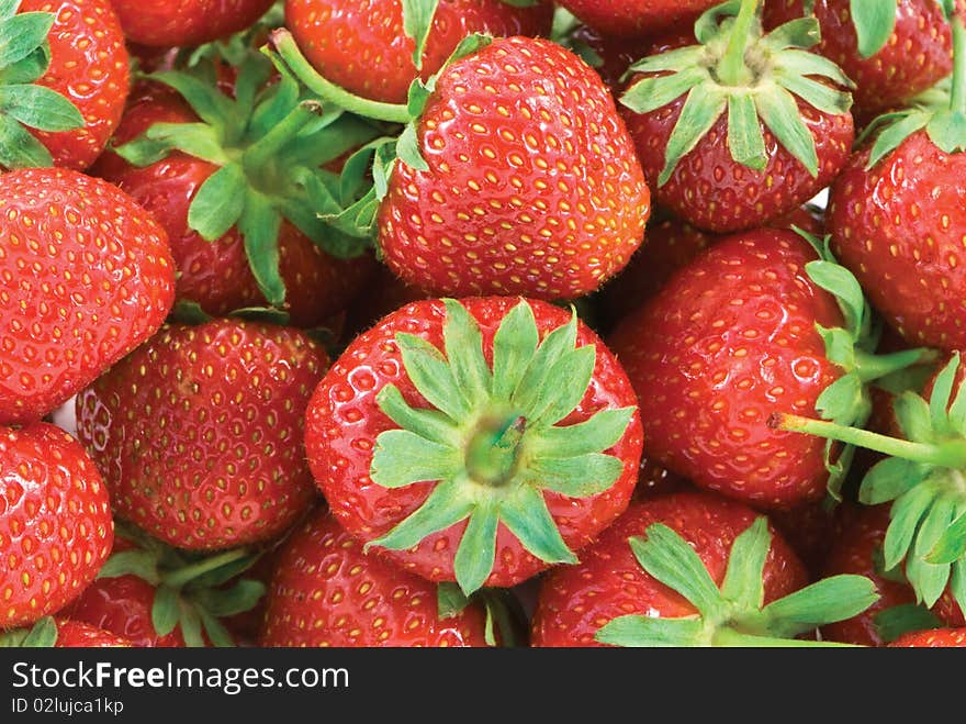 Farm fresh strawberries make beautiful background