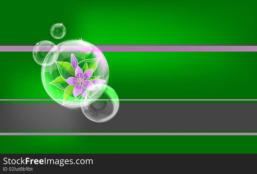 Ecology theme shiny bubbles vector. Ecology theme shiny bubbles vector