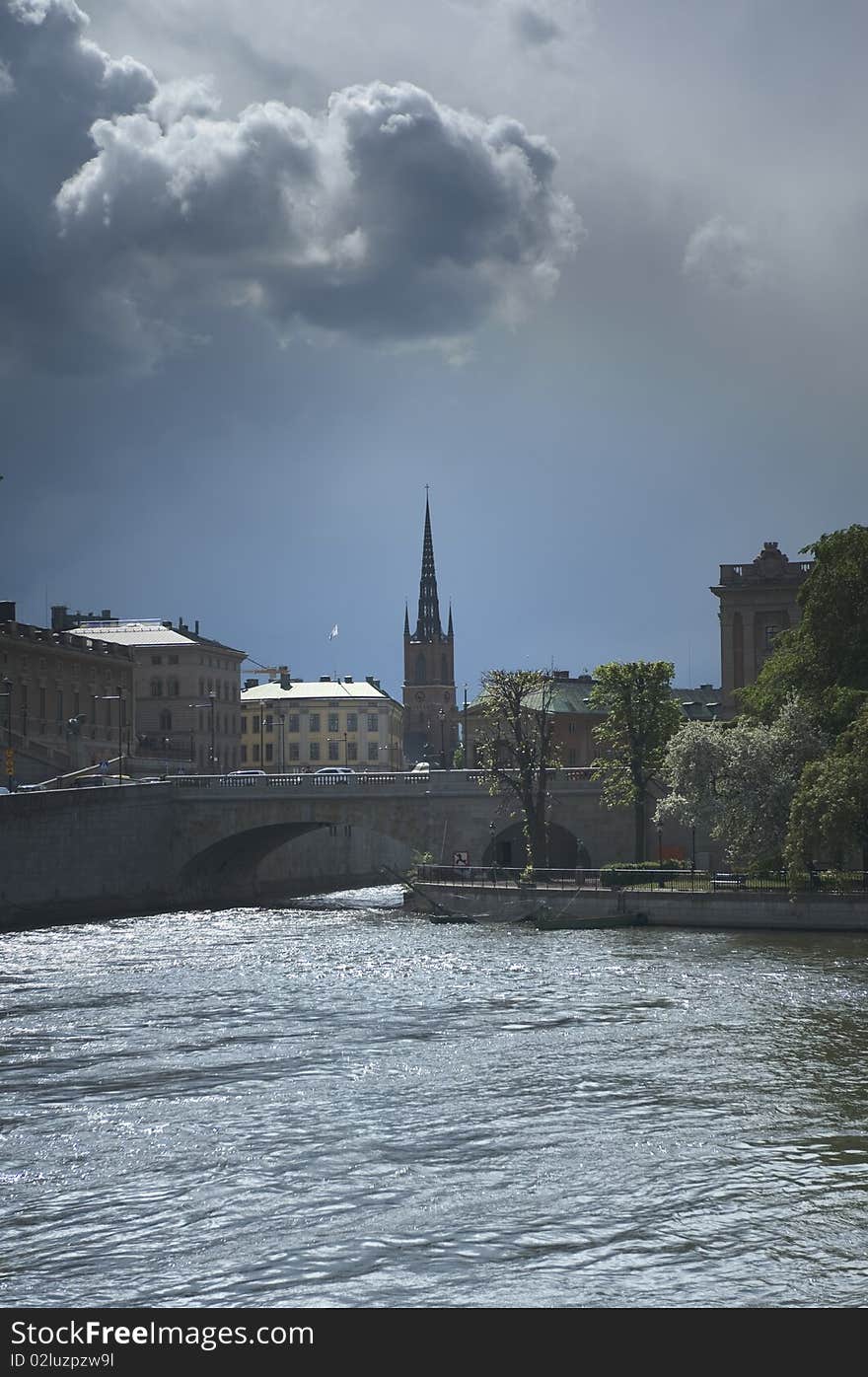 Bridge betweeen Stockholm royal palace and parliament. Bridge betweeen Stockholm royal palace and parliament