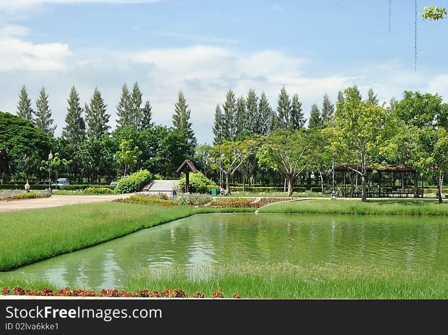 Royal garden at bangkok thailand.