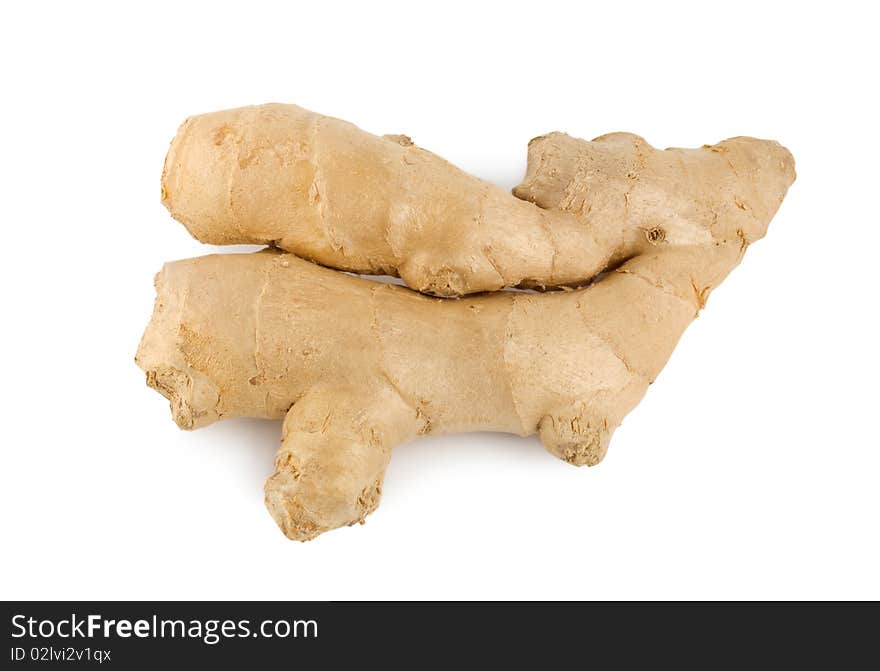 Ginger Root Isolated On A White