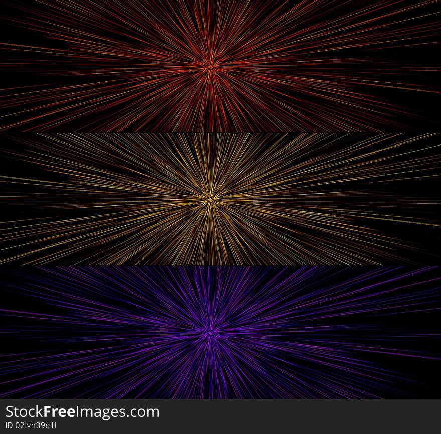 Abstact image of color emission of bright star. Abstact image of color emission of bright star