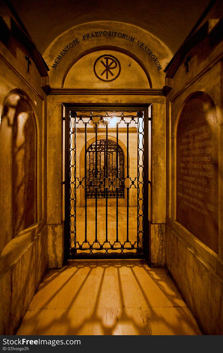 The gate of the crypt