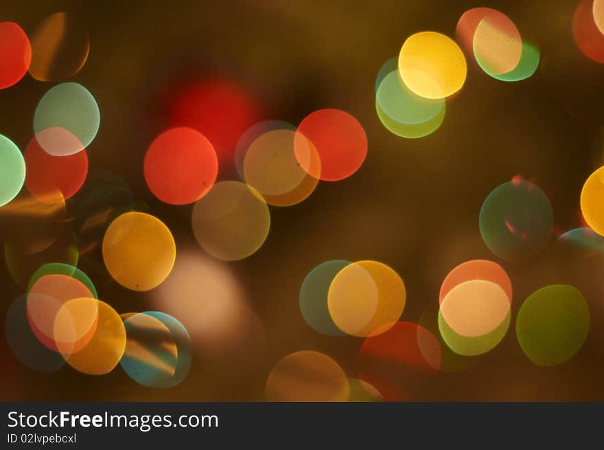 The abstract bokeh background with rounds