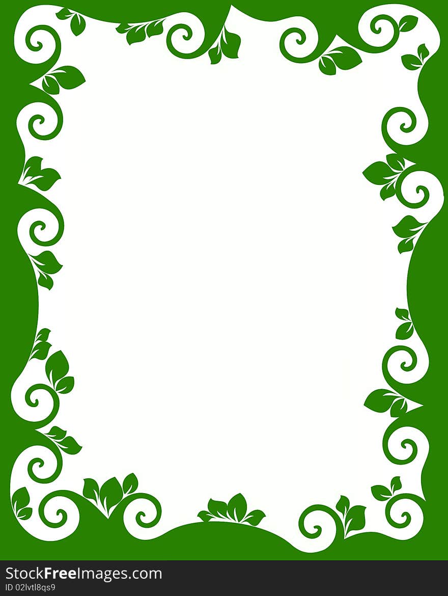 Beautiful ornate retro frame with swirled elements. Beautiful ornate retro frame with swirled elements