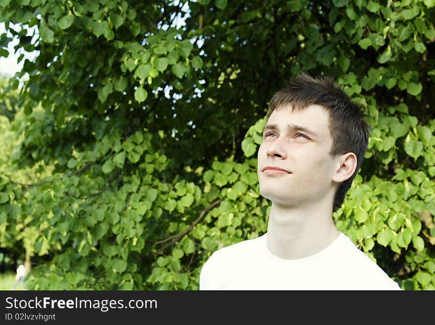 Teen drinking coffee