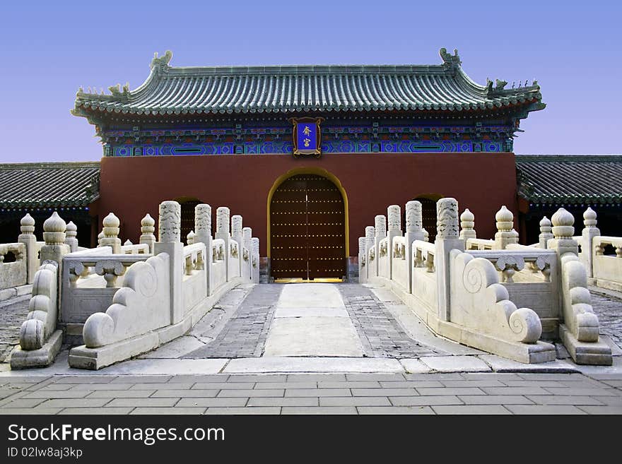 Temple of Heaven at Beijing city, China.