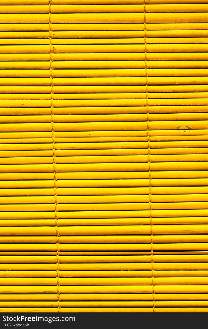 The yellow wood wall in Chinese temple