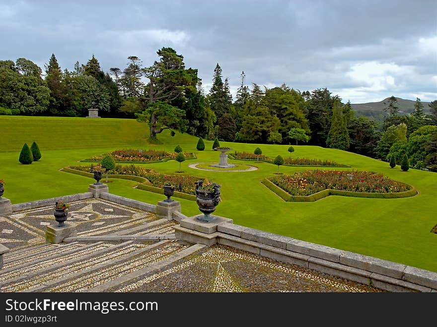 View Of The Lawn And Park At Powerscourt