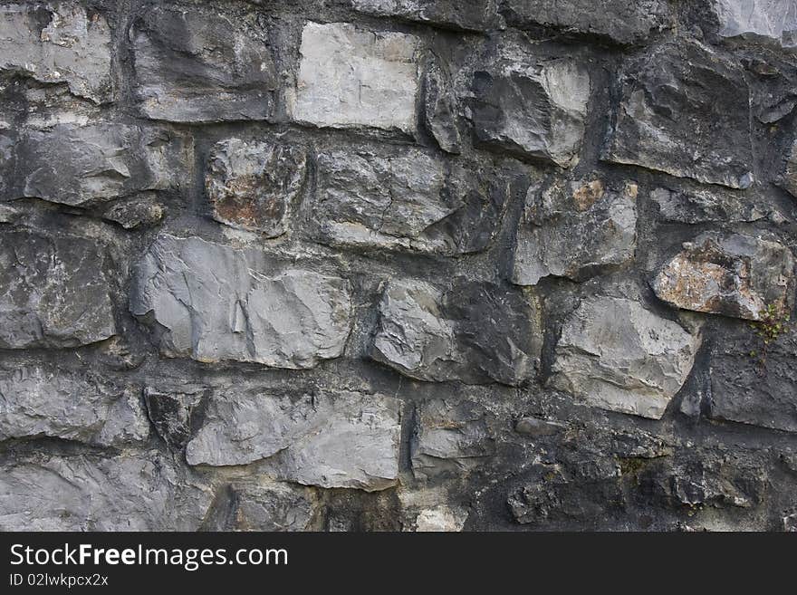 Old stone wall in Kamnik. Old stone wall in Kamnik