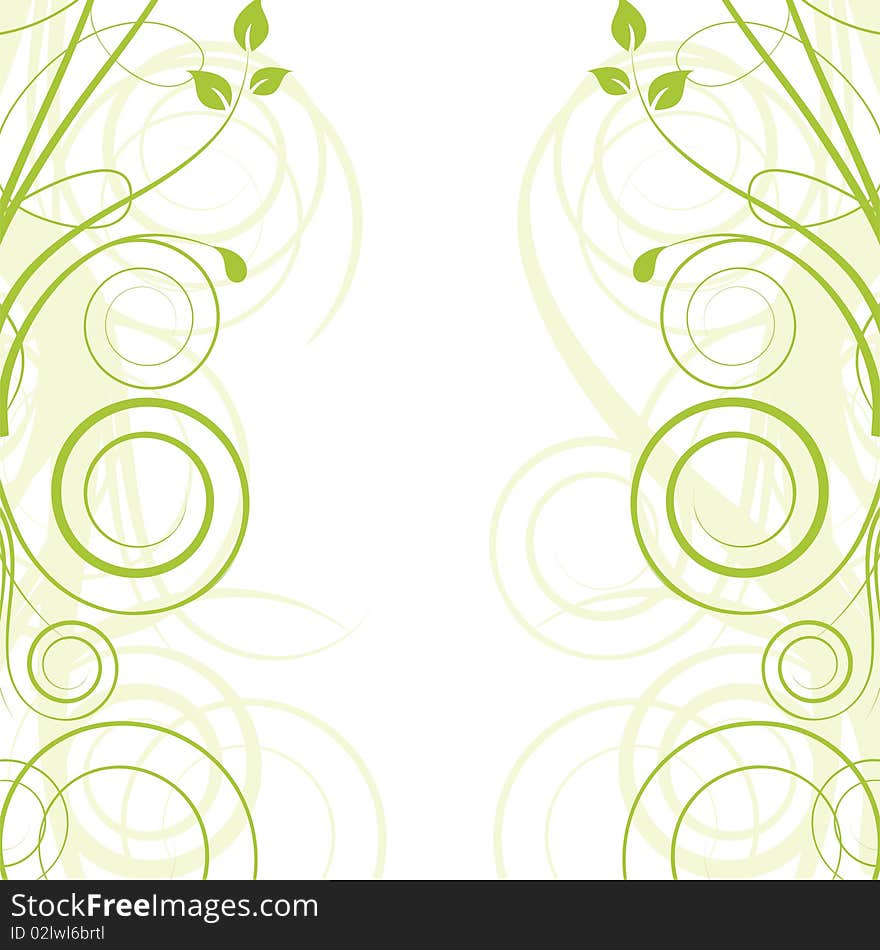 abstract  floral background with place for your text