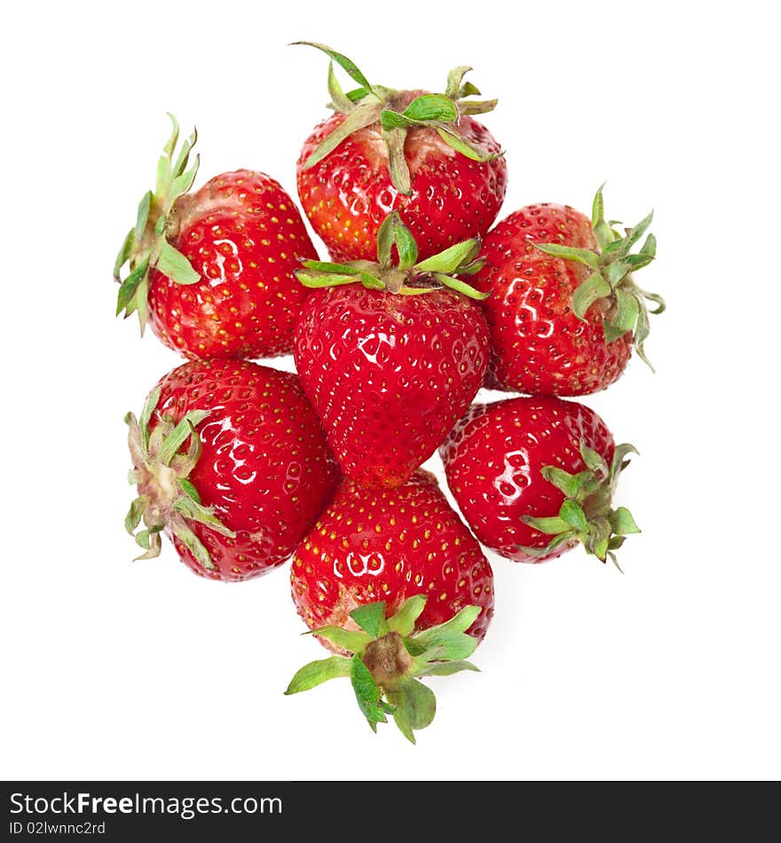 Strawberries Isolated On White