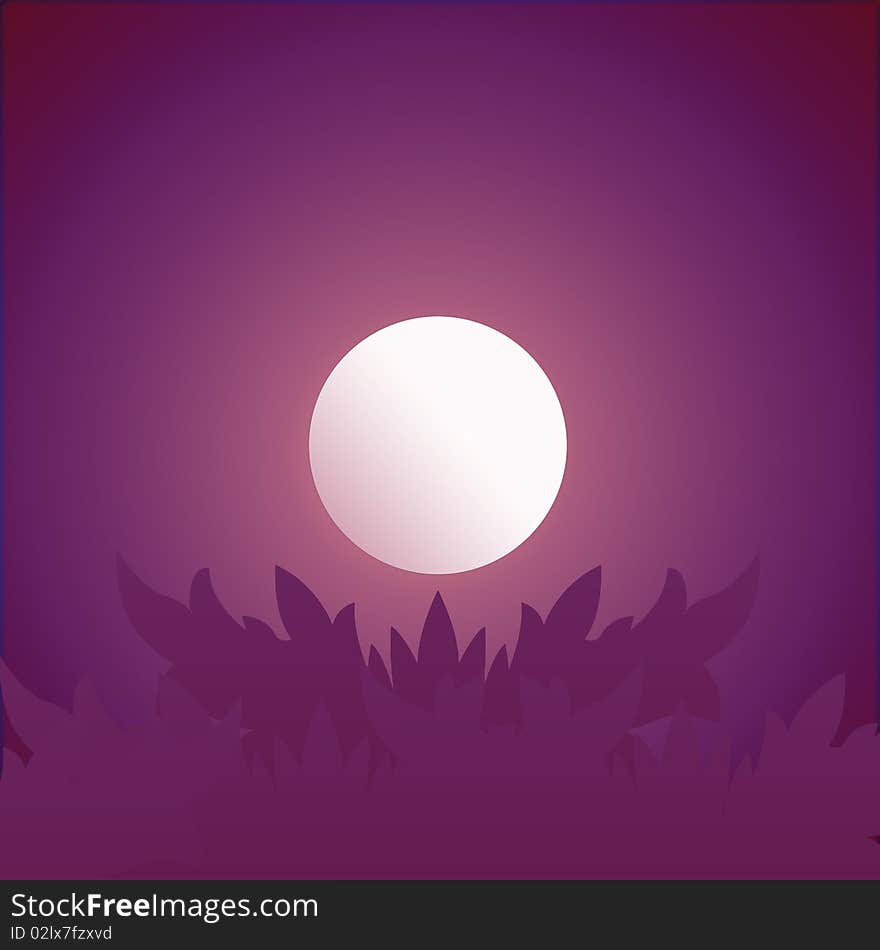 Pearl on purple background