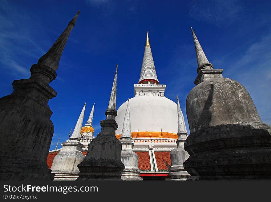 Great Stupa,Wat Mahathat in Nakhon Si Thammarat, Southern Thailand