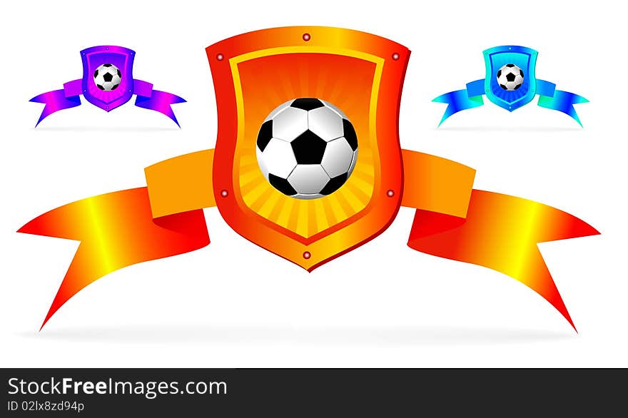 Soccer shield background