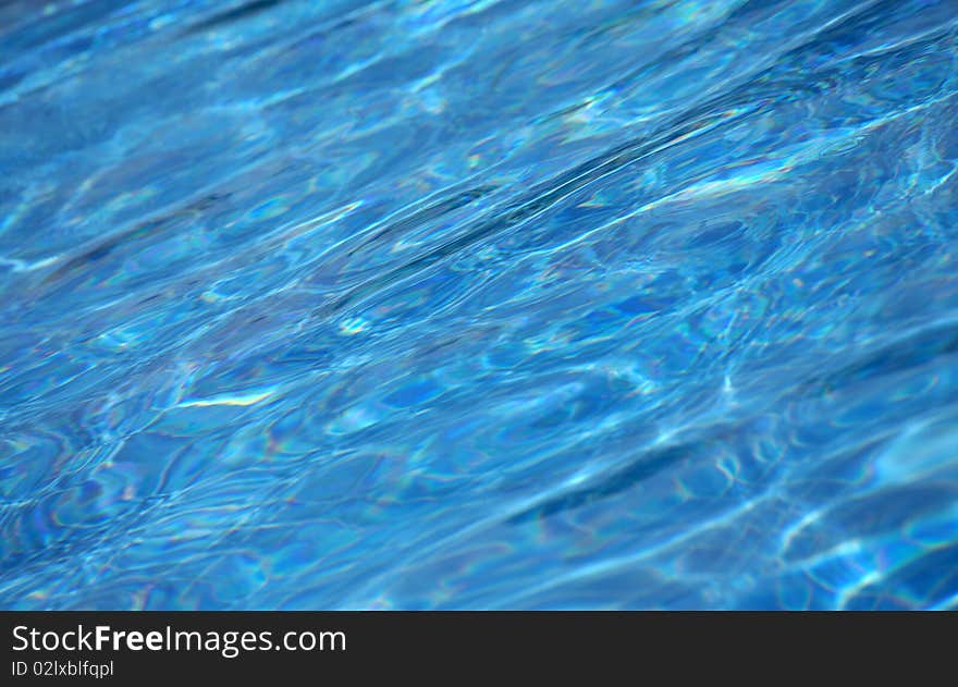 Blue water background, abstract, texture