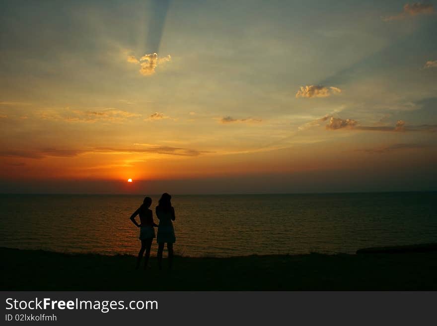 People on the beach