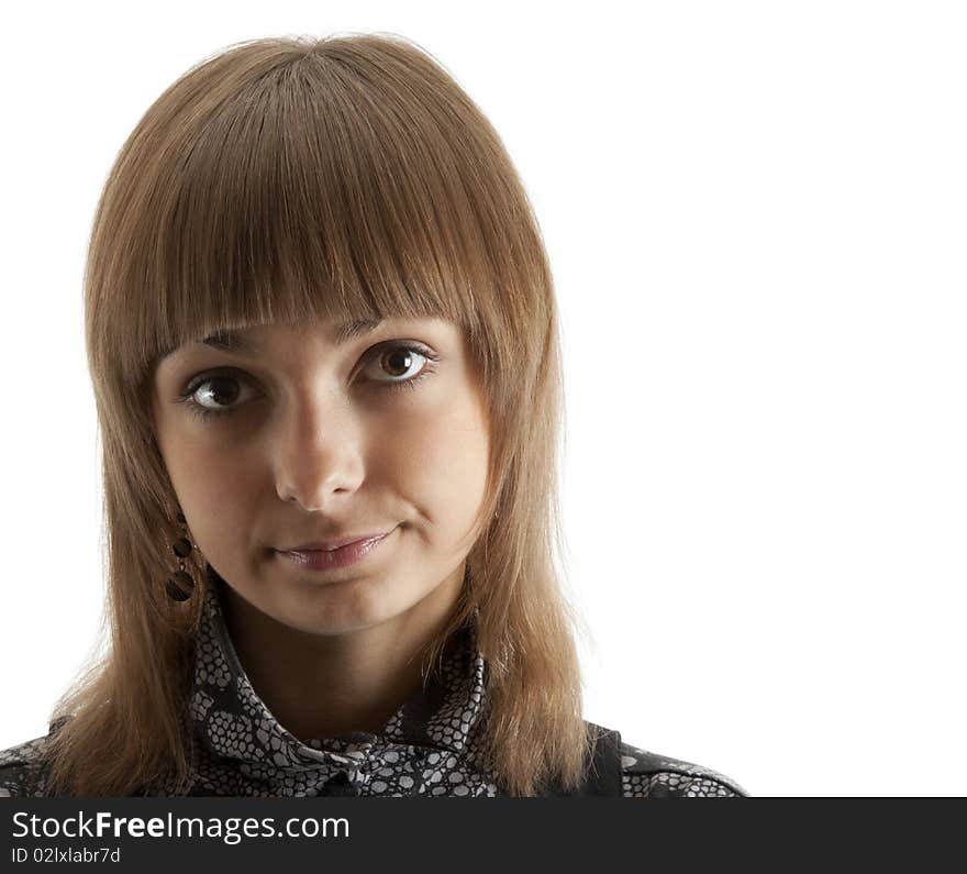 Portrait of the beautiful young girl