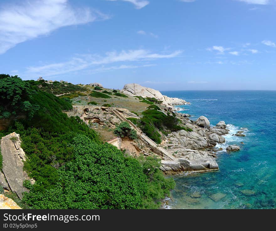 Coast in Sardinia