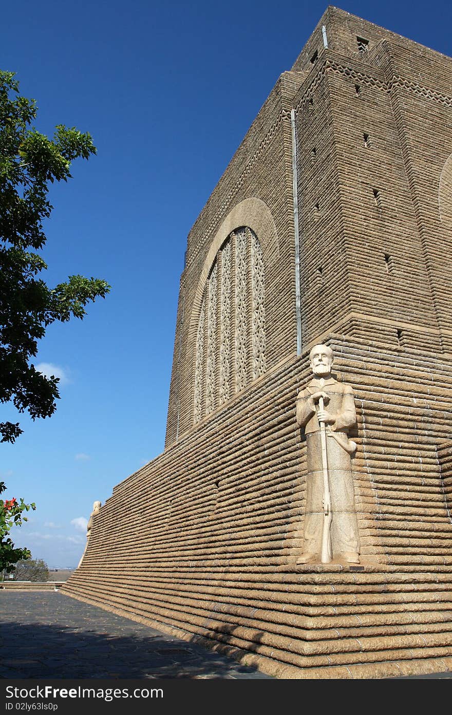 The Voortrekker Monument at Pretoria, a monument to the white settlers.