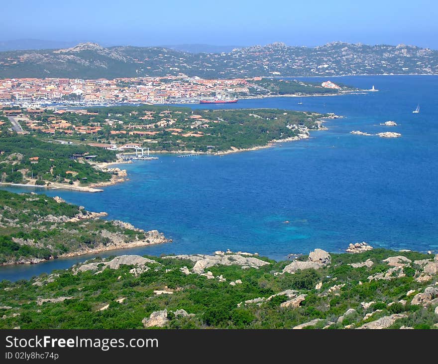 Bay in Torre Porticciciolo with beautiful sea. Bay in Torre Porticciciolo with beautiful sea