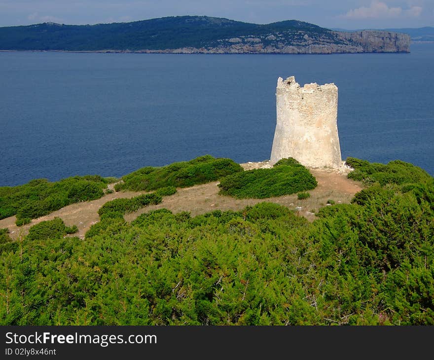 Bay in Torre Porticciciolo with beautiful sea. Bay in Torre Porticciciolo with beautiful sea