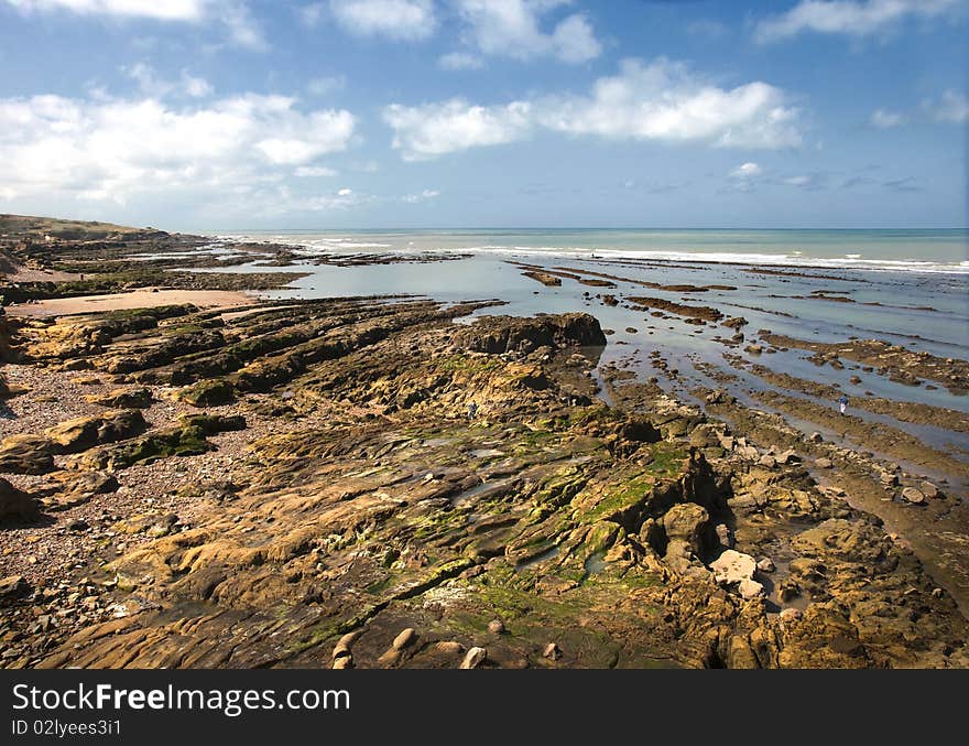 View of the shoreline by Asilah, Morocco. View of the shoreline by Asilah, Morocco