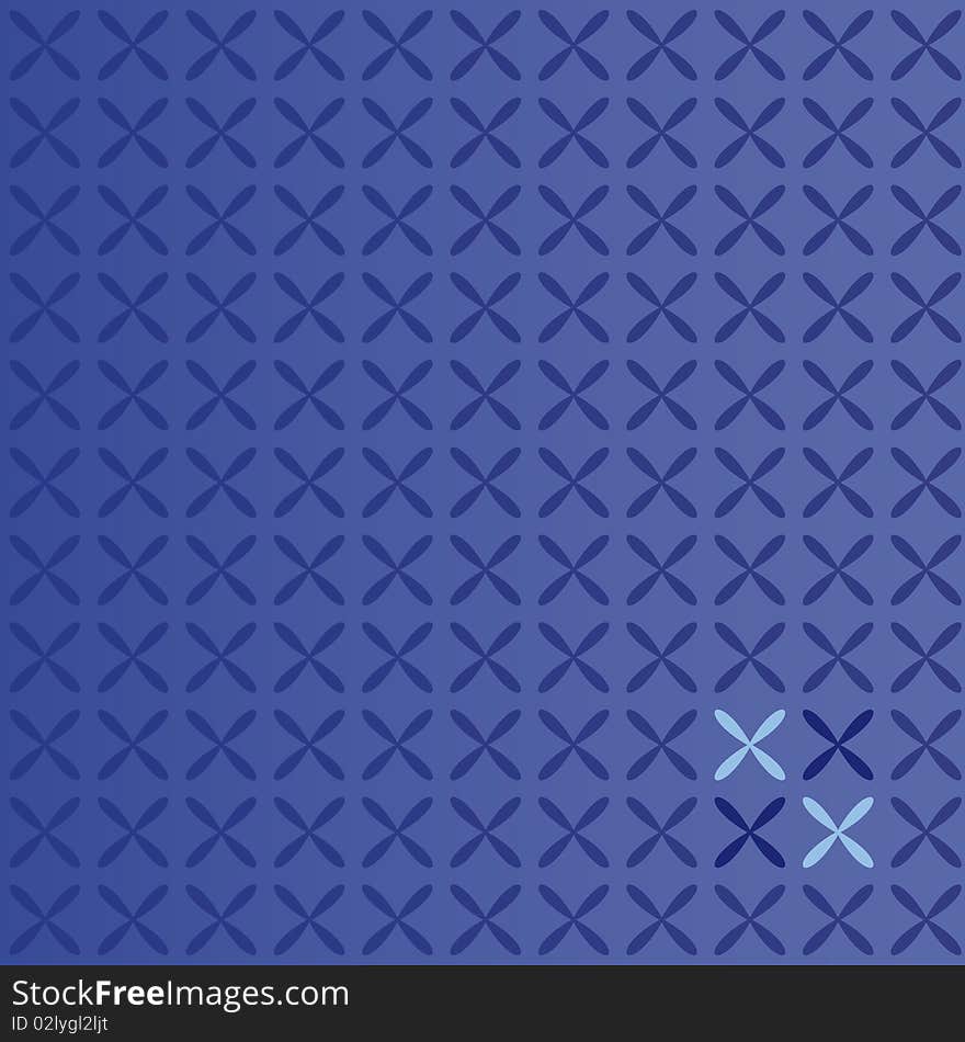 A background illustration of blue floral pattern. A background illustration of blue floral pattern