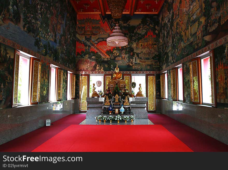 Interior of a Thai Temple