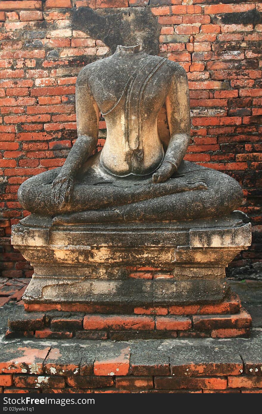 Buddha Ruins at Ayutthaya, Thailand