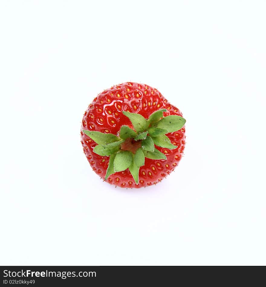 A Strawberry on white background