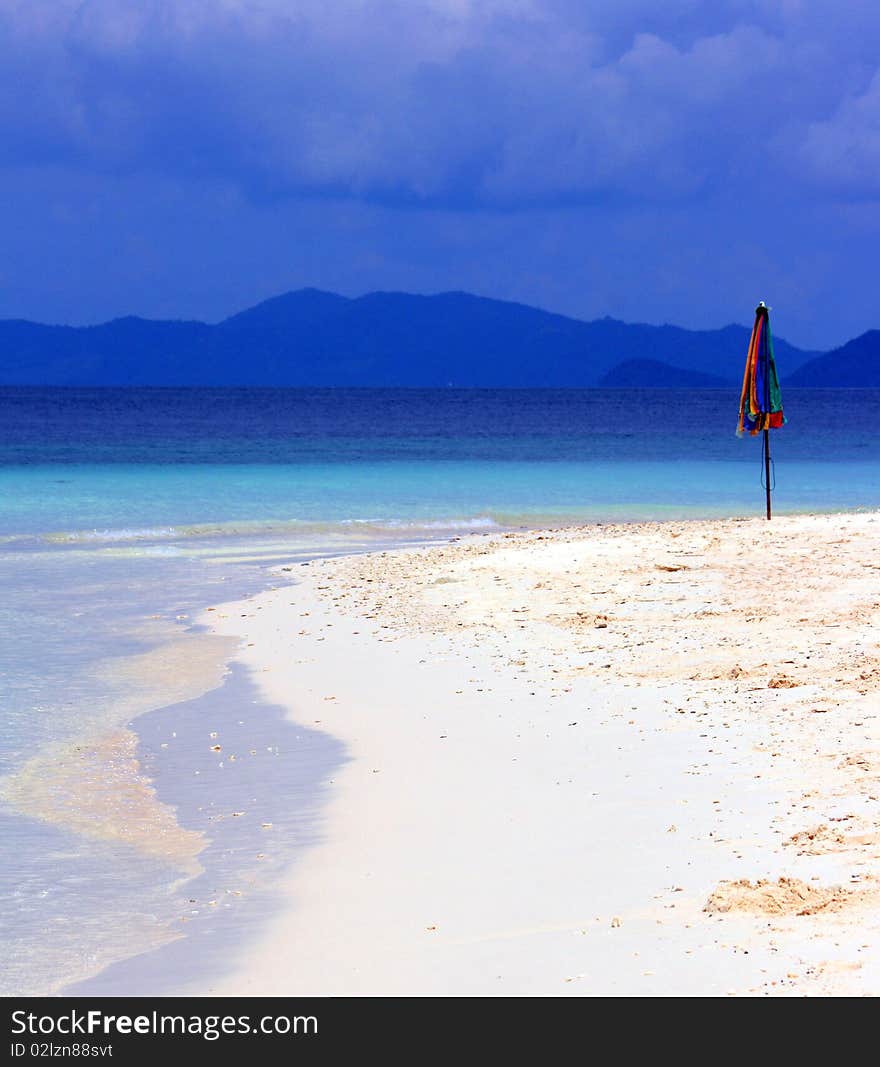 Parasol on beach