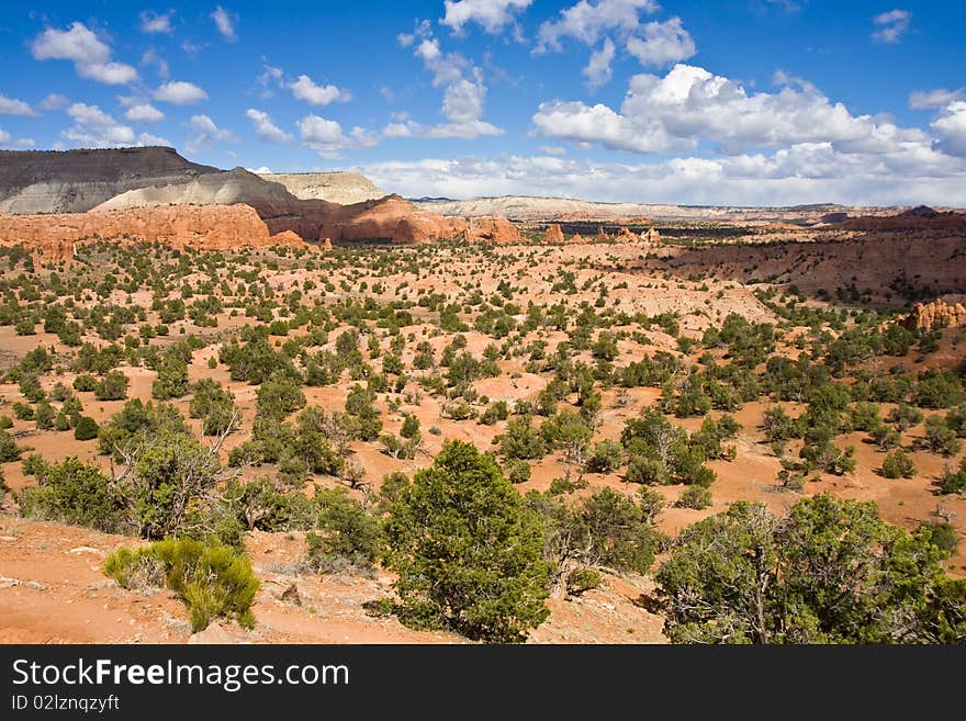 A landscape view of Kodachrome State Park in Utah. A landscape view of Kodachrome State Park in Utah