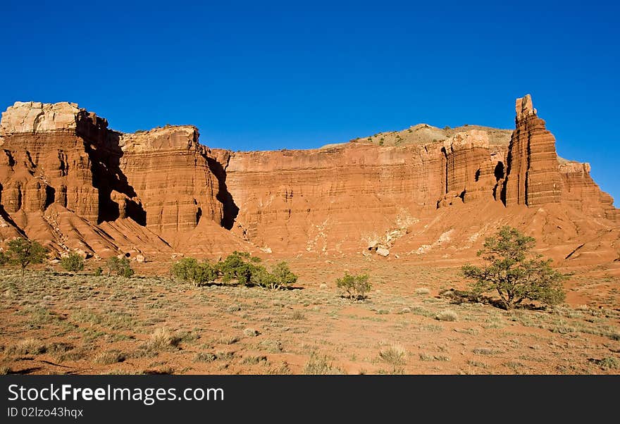 Chimney Rock area in Capitol Reef National park. Chimney Rock area in Capitol Reef National park