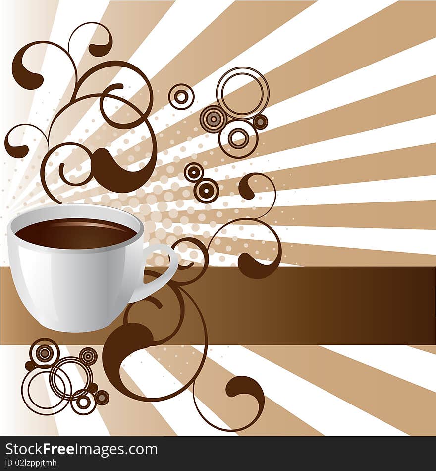 Vector artwork of coffee